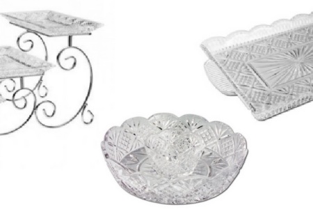 Crystal Serving Trays & Platters