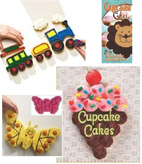 Pull Apart Cupcake Cakes Molds & Books