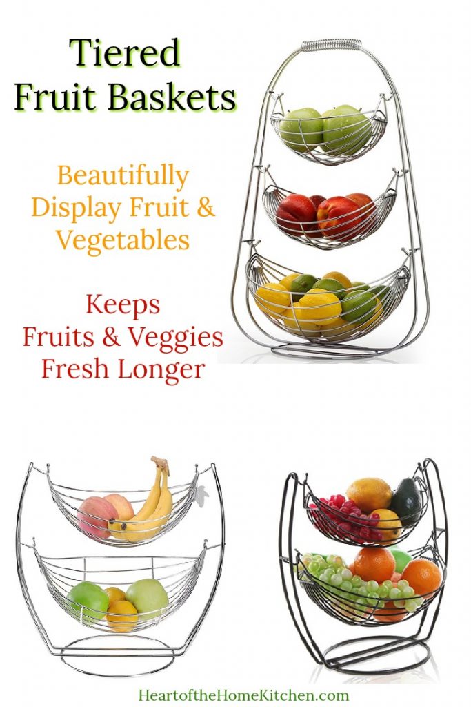 Tiered Countertop Fruit Baskets Heart of the Home Kitchen