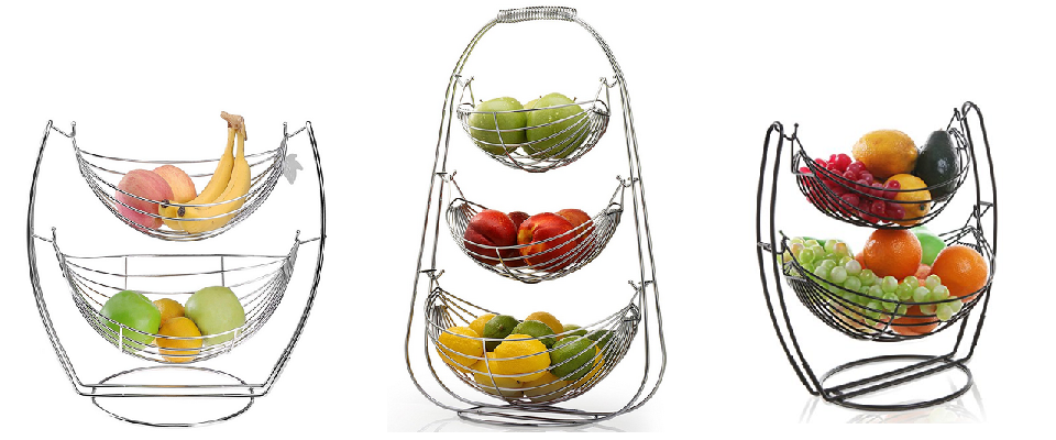 Tiered Countertop Fruit Baskets