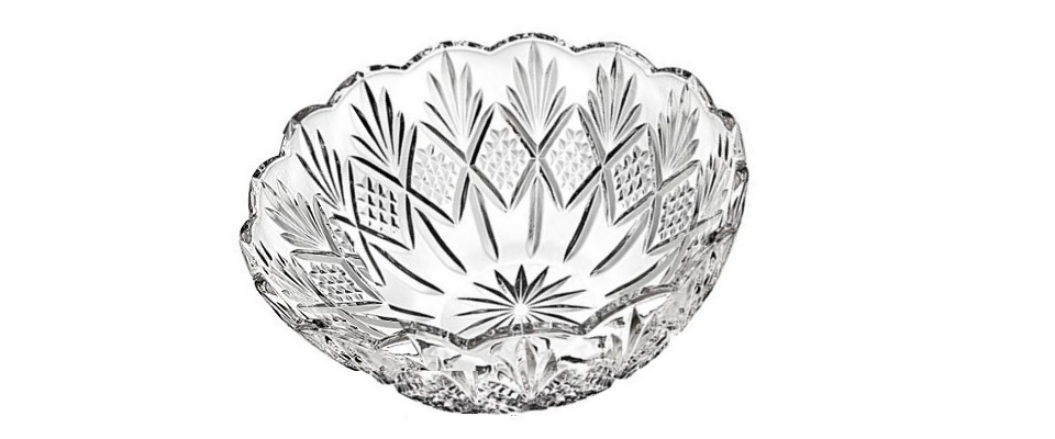 crystal serving bowls
